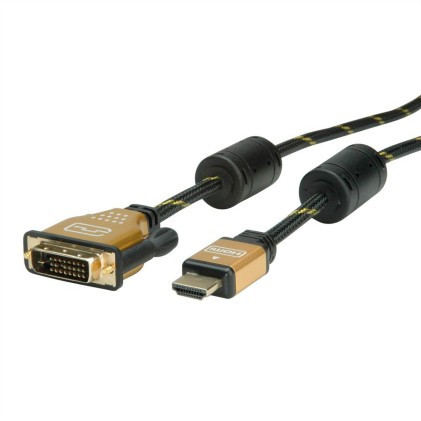 Cavo Dvi-Hdmi 1Mt M/M Dvi (24+1) 3840X2160 @30Hz