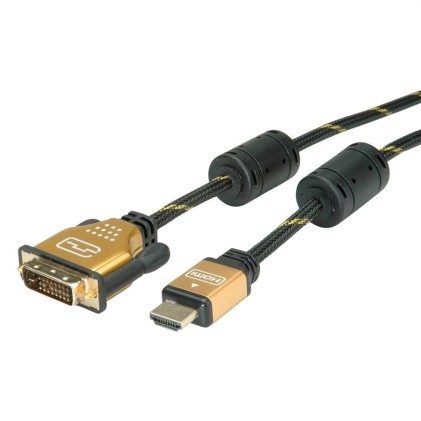 Cavo Dvi-Hdmi 1Mt M/M Dvi (24+1) 3840X2160 @30Hz