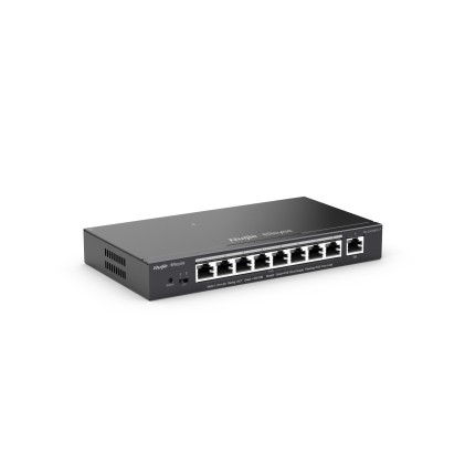 Ruijie Networks RG-ES209GC-P switch di rete Gestito Gigabit Ethernet (10/100/1000) Supporto Power over Ethernet (PoE) Nero