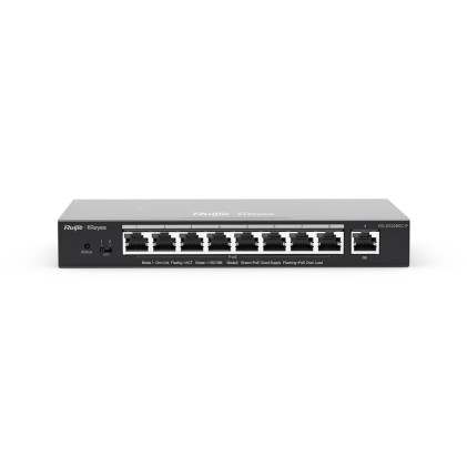 Ruijie Networks RG-ES209GC-P switch di rete Gestito Gigabit Ethernet (10/100/1000) Supporto Power over Ethernet (PoE) Nero