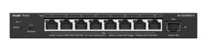 Ruijie Networks RG-ES209MG-P switch di rete Gestito L2 2.5G Ethernet (100/1000/2500) Supporto Power over Ethernet (PoE) Nero