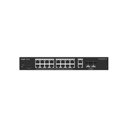 Ruijie Networks RG-ES220GS-LP switch di rete Gestito L2 Gigabit Ethernet (10/100/1000) Supporto Power over Ethernet (PoE) Desktop Nero