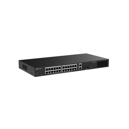 Ruijie Networks RG-ES228GS-LP switch di rete Gestito L2 Gigabit Ethernet (10/100/1000) Supporto Power over Ethernet (PoE) Desktop Nero