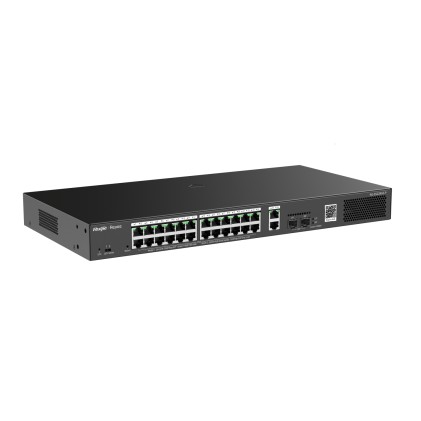 Ruijie Networks RG-ES228GS-P switch di rete Gestito Gigabit Ethernet (10/100/1000) Supporto Power over Ethernet (PoE) Nero