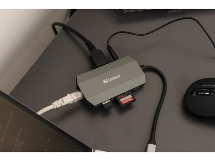 Docking station Sandberg USB-C 6in1 Travel Dock