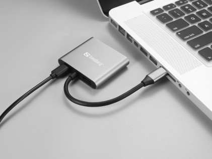 Docking station Sandberg USB-C Dock 2xHDMI+USB+PD