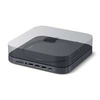 Supporto Stand Allum. & Hub Macmini Hub Usb-C/Sdcard/Usb3/Jack Satechi