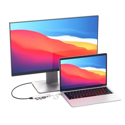 Adattatore Type C Multiport Silver Hdmi-2Usb-Usbc 4K Satechi V2