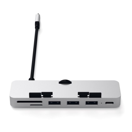 Hub Pro Type C Clamp Imac/Imacpro Multiport 3Usb-Usbc-Sd Silver