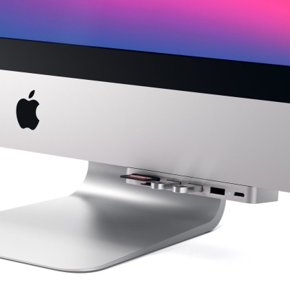 Hub Pro Type C Clamp Imac/Imacpro Multiport 3Usb-Usbc-Sd Silver