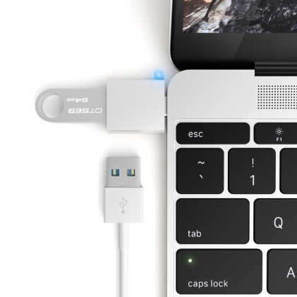 Adattatore Usb-C A Usb3 Satechi Slv Silver Alluminio