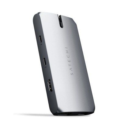 Adattatore Type C Multiport Onthego Pd 60W-Hdmi-Vga-Usb-Gbit-Sd Spagegr