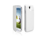 Sbs Case Con Batteria Integrata 3.200 Mah Per Samsung Galaxy S4 Con Flip, Colore Bianco
