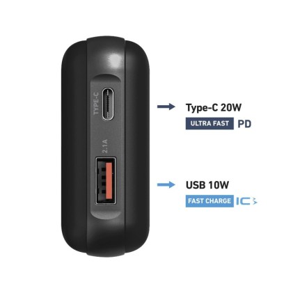 Power Bank Sbs Tebb10000Pd20Ruk Power Delivery 20W Nero