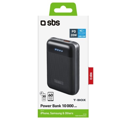 Power Bank Sbs Tebb10000Pd20Ruk Power Delivery 20W Nero