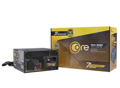 Alimentatore 500W Seasonic Core GM 80 Plus Gold semi-modular