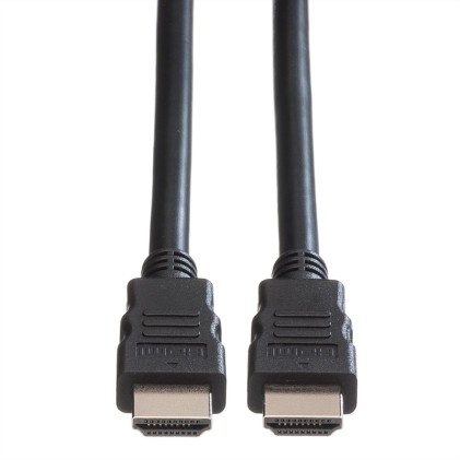 Roline Green Hdmi High Speed Cable, M/M, Black, 2M