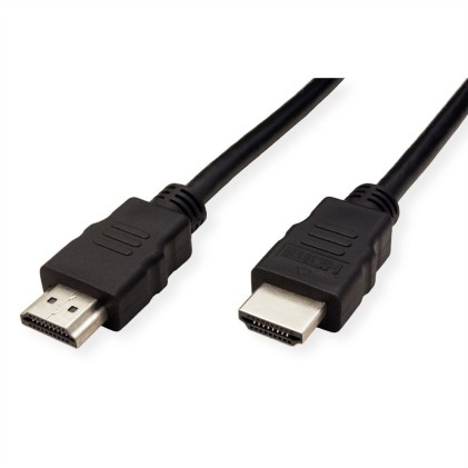 Roline Green Hdmi High Speed Cable E Ethernet, M M, Black, 1M