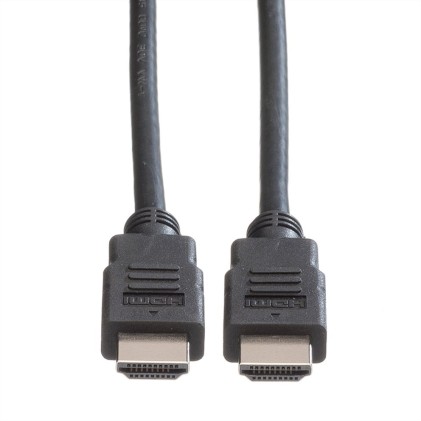 Roline Green Hdmi High Speed Cable E Ethernet, M M, Black, 1M