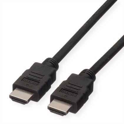 Roline Green Hdmi High Speed Cable E Ethernet, M M, Black, 2M