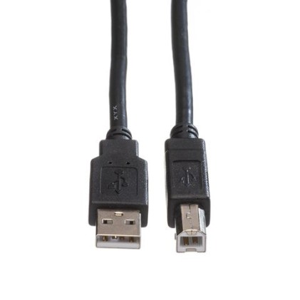 Roline Green Usb2.0 Cable, A - B, M/M, Black, 1.8M