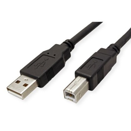 Roline Green Usb2.0 Cable, A - B, M/M, Black, 1.8M