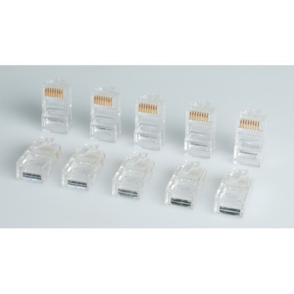 Roline Connettore Modulare Utp Cat5E Classe D 8P8C Montaggio Su Cavo Rj45 Grigio