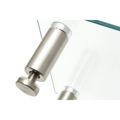 Roline Stand Per Monitor In Vetro, Con Piedini Metallici Aggiustabili