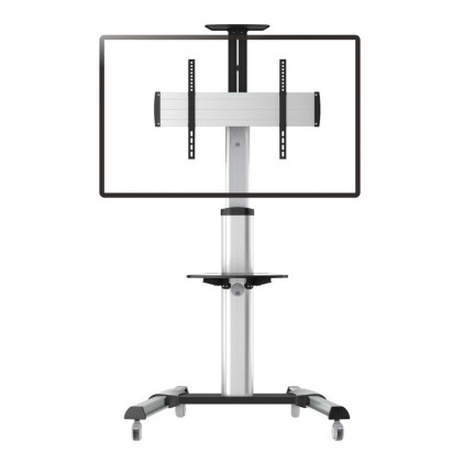 Roline Carrello Tv ,Pivot Function, 50 Kg, 177.8Cm, Grigio