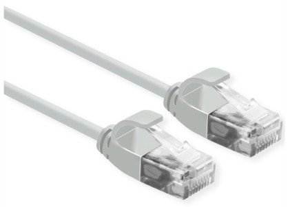 Roline Utp Data Center Patchcord Cat.6A/Class Ea, Lsoh, Slim, Grey, 0.3M