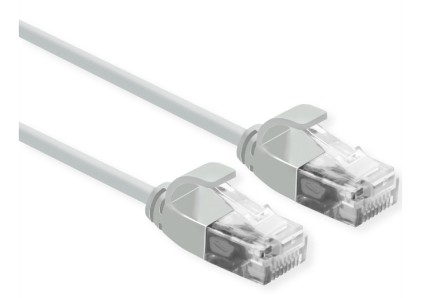 Roline Utp Data Center Patchcord Cat.6A/Class Ea, Lsoh, Slim, Grey, 0.5M