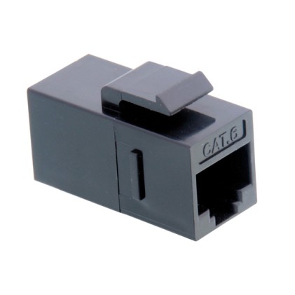 Value Rj45 Connettore Keystone, Cat.6, Class E, Utp, Nero