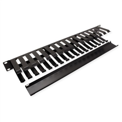 Value Piastra Gestione Cavi, 40X80Mm, Black