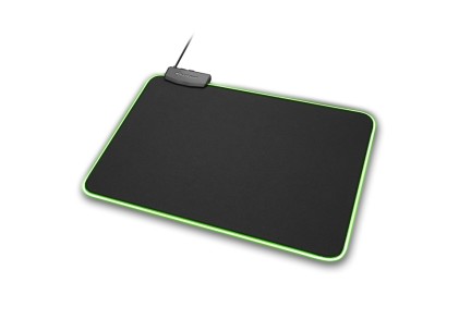 Sharkoon Mousepad Gaming Rgb Usb, Tessuto, Softmat, Pinza Bloccafilo