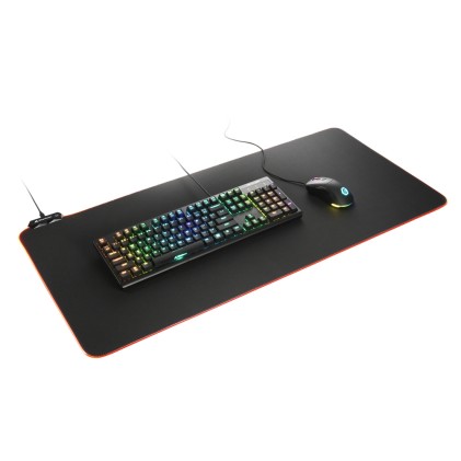 Sharkoon Mousepad Tappetino Gaming 1337 Mat Rgb V2 900, Usb, Lunghezza 90Cm