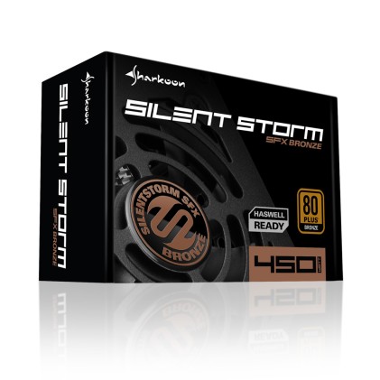 Sharkoon SilentStorm SFX Bronze alimentatore per computer 450 W 20+4 pin ATX Nero