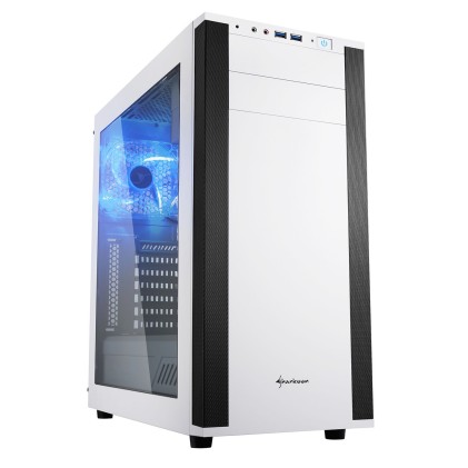 Case Midi Sharkoon M25-W ATX 7.1 Sound - Bianco