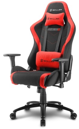 Sharkoon SKILLER SGS2 Sedia da gaming per PC Seduta imbottita Nero, Rosso