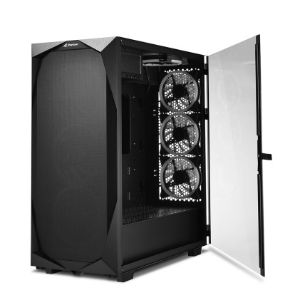 Sharkoon Case Rev300 Full-Tower, Side Glass - Black