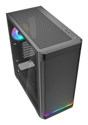 Sharkoon Case  Ak4W Atx Rgb Strip Black