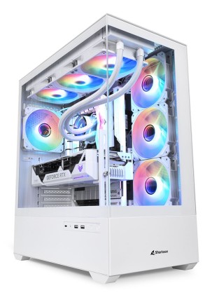 Sharkoon Case Ak6 Rgb White Atx