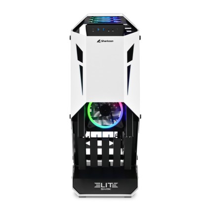 Sharkoon Case Elite Shark Ca700 Atx Open Frame, 2Xu3, 1X Usb-C, Vetro Temperato, 5Xargb Fan, Argb Controller