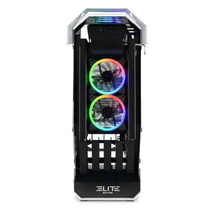 Sharkoon Case Elite Shark Ca700 Atx Open Frame, 2Xu3, 1X Usb-C, Vetro Temperato, 5Xargb Fan, Argb Controller