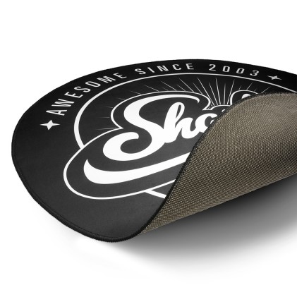 Sharkoon Tappeto Per Sedia Gaming Floor Mat, Diametro 120 Cm, Spessore 5 Mm, Base Antiscivolo, Poli