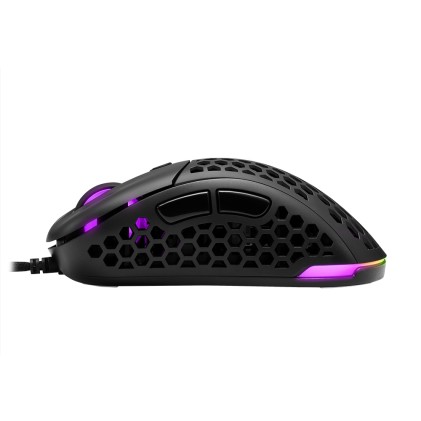 Sharkoon Mouse Gaming Light2-200, Black, 16000 Dpi Max, Rgb, 6 Tasti Configurabili, Usb, 1.8Mt