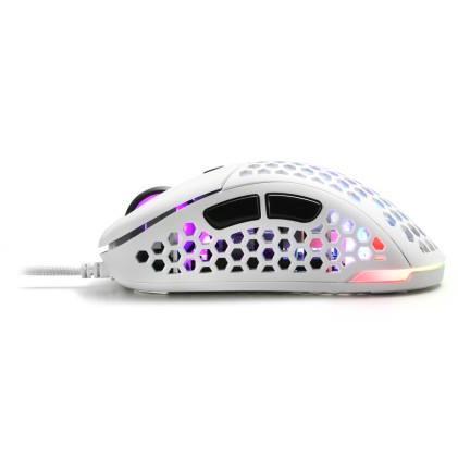 Sharkoon Mouse Gaming Light2-200, Black, 16000 Dpi Max, Rgb, 6 Tasti, Usb 1.8Mt, Bianco