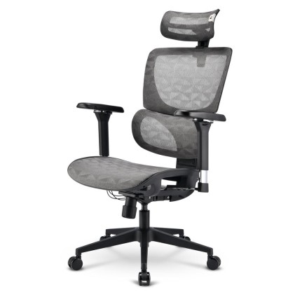 Sharkoon Sedia Office Fabric Seat Base 4D Armrest 5 Heights Adjustable  Max Weight Capacity 150Kg