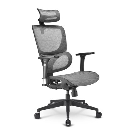 Sharkoon Sedia Office, Full Mesh, Class-4 Gaslift, 3D Armrest  Headrest, 5 Heights Adjustable Backr