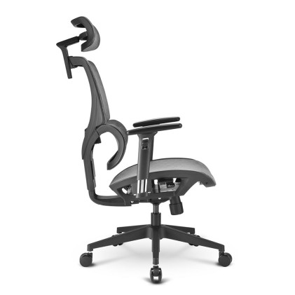 Sharkoon Sedia Office, Full Mesh, Class-4 Gaslift, 3D Armrest  Headrest, 5 Heights Adjustable Backr