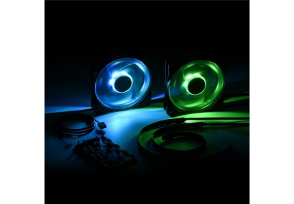 Sharkoon Ventola Case Pacelight F1 120Mm Rgb Led, 1400 Rpm, Connettore A 3 Pin / 4 Pin, 12V, Lunghez